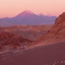 Burning Volcanoes Licancabur and Juriques